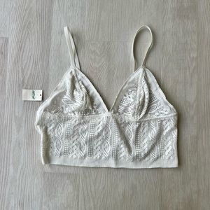 Aerie small lace, off white bralette
